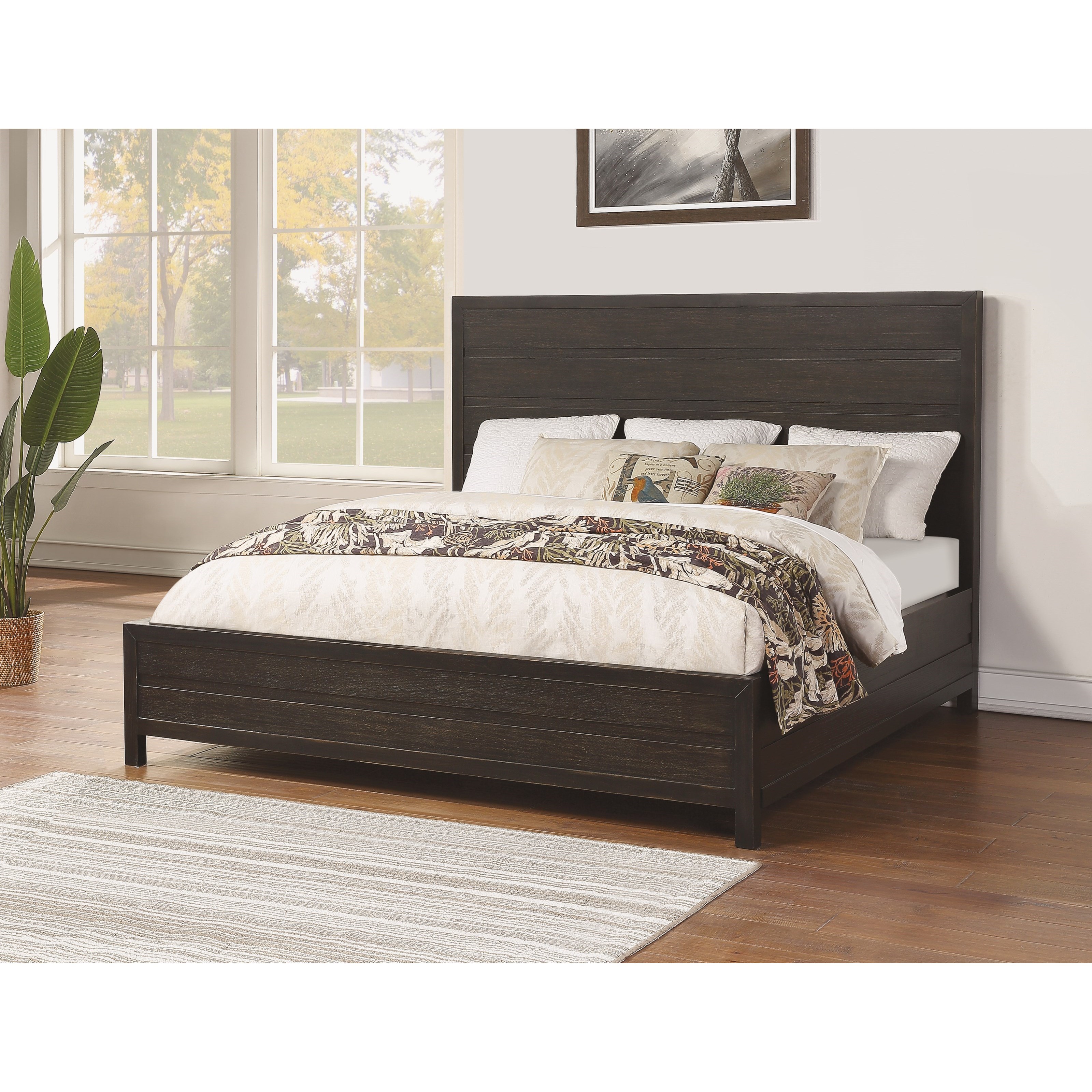 Flexsteel Wynwood Collection Cologne Contemporary Queen Low Profile Bed